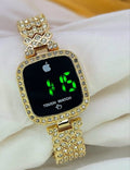 Ladies Square Dial Digital Watch Stylish Design Clear Display