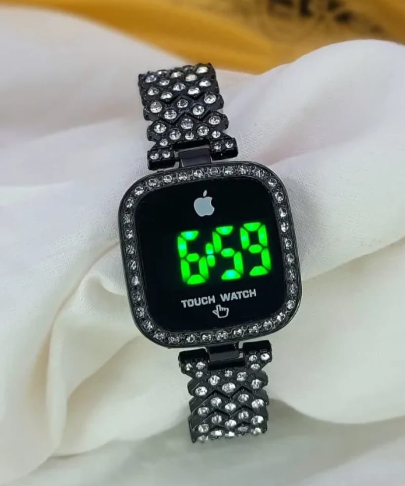 Ladies Square Dial Digital Watch Stylish Design Clear Display