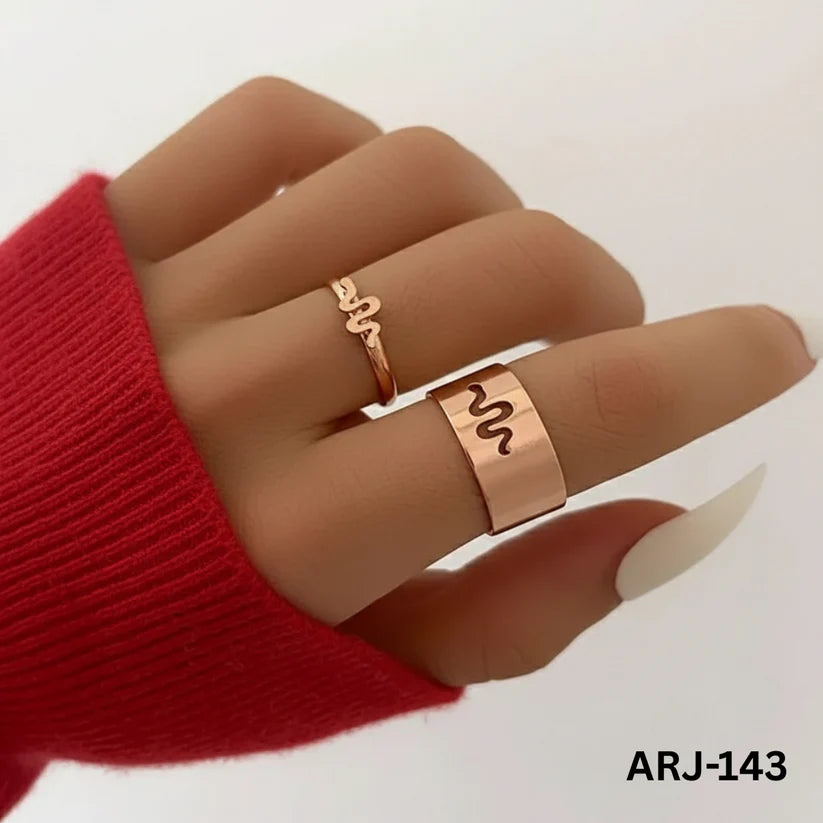 ARJ-143 Snake Shape Adjustable Ring