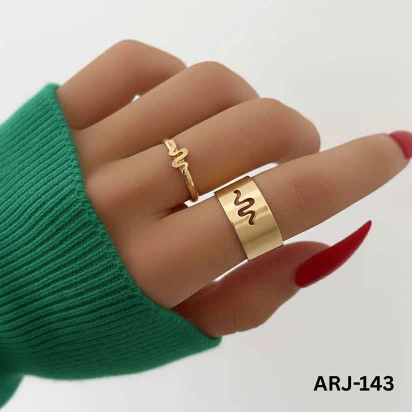 ARJ-143 Snake Shape Adjustable Ring