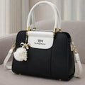 TBM The Bag Master Luxury Handbag – Elegant Two-Tone Designer Tote for Women (Mustard)